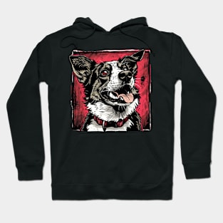 Retro Art Australian Cattle Dog Lover Hoodie